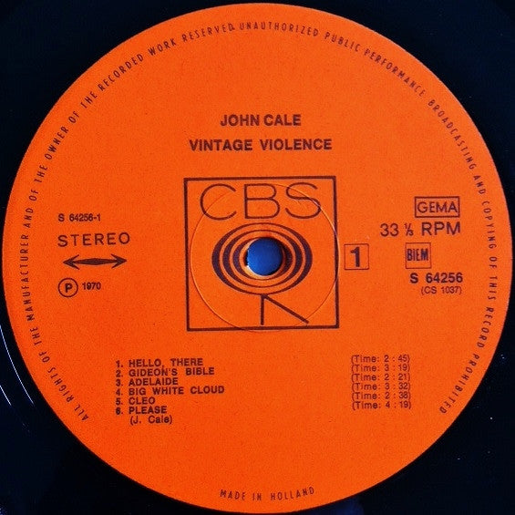 John Cale - Vintage Violence (LP Tweedehands)