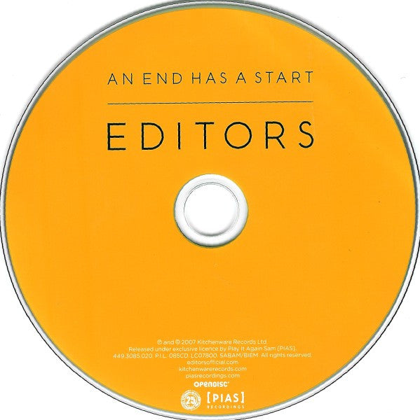 Editors - An End Has A Start (CD Tweedehands)