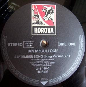 Ian McCulloch - September Song (12" Tweedehands) - Discords.nl