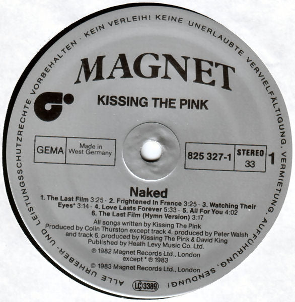 Kissing The Pink - Naked (LP Tweedehands)