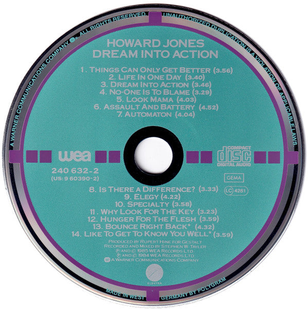 Howard Jones - Dream Into Action (CD Tweedehands)