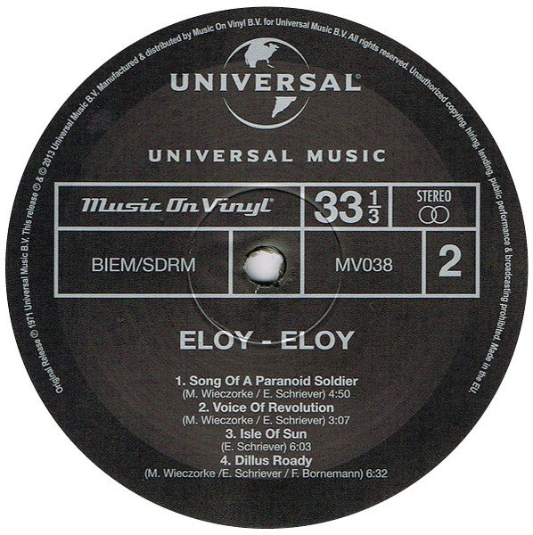 Eloy - Eloy (LP Tweedehands)