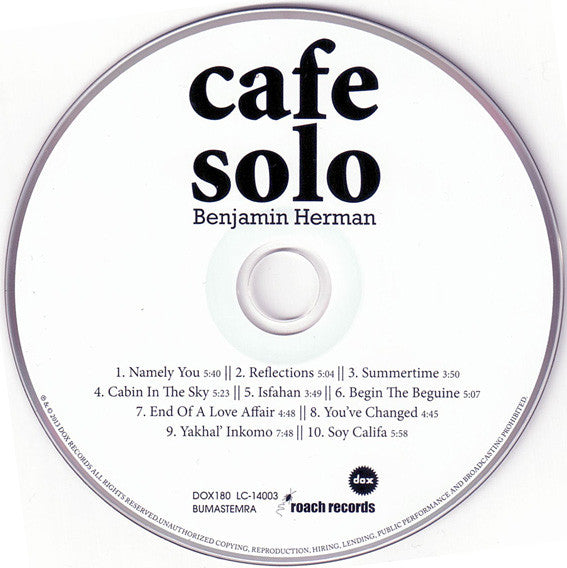 Benjamin Herman - Cafe Solo (CD Tweedehands)