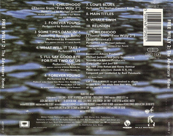 Various - Free Willy 2: The Adventure Home (Original Motion Picture Soundtrack) (CD Tweedehands) - Discords.nl