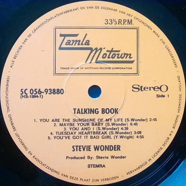 Stevie Wonder - Talking Book (LP Tweedehands)