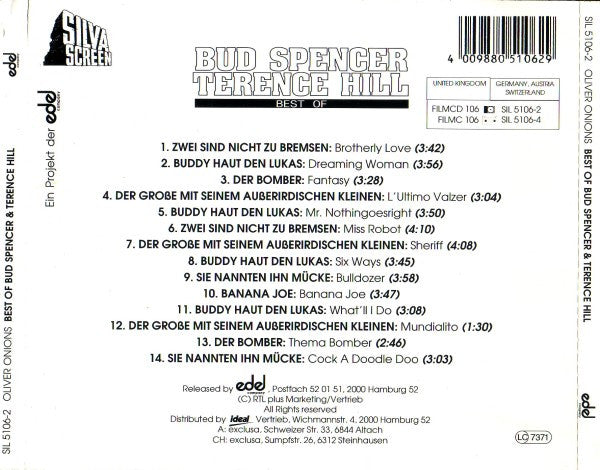 Oliver Onions - Best Of Bud Spencer & Terence Hill (CD)