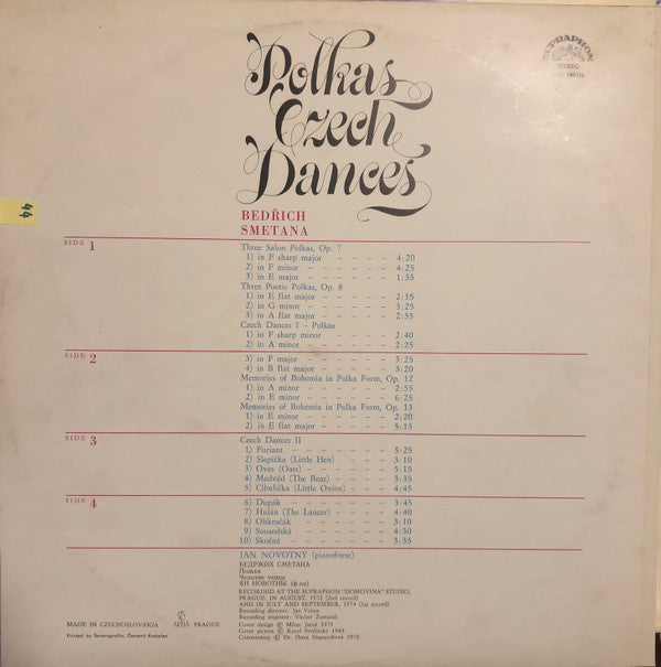 Bedřich Smetana, Jan Novotný - Polkas Czech Dances (LP) - Discords.nl