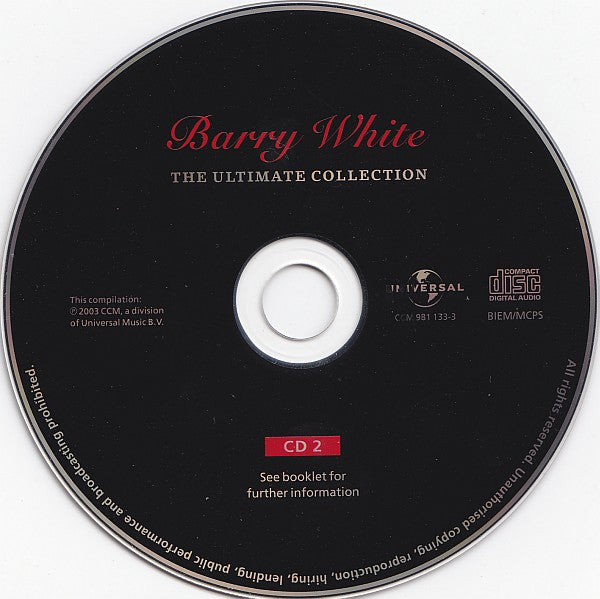 Barry White - The Ultimate Collection (CD Tweedehands)