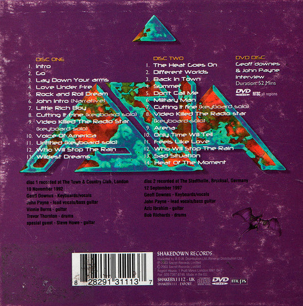 Asia - Different Worlds Live (CD)