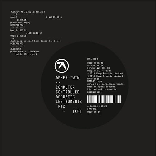 Aphex Twin - Computer controlled acoustic instruments pt2 (CD) - Discords.nl