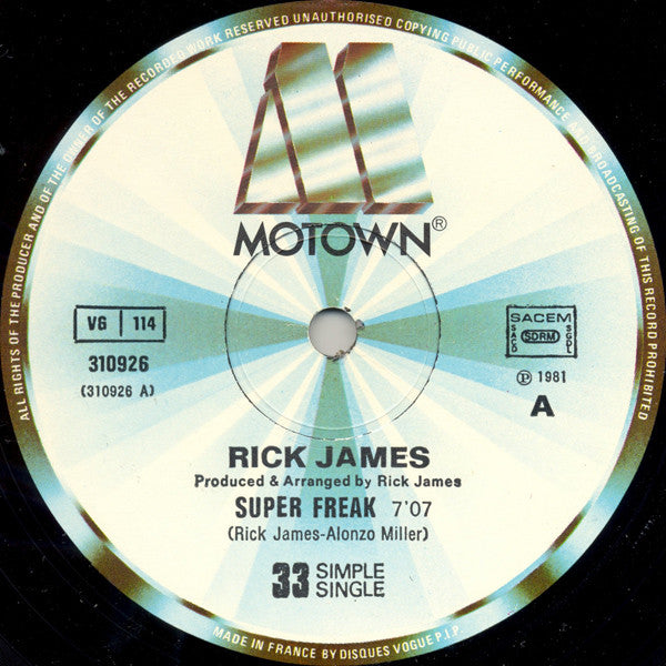 Rick James - Super Freak (12" Tweedehands)