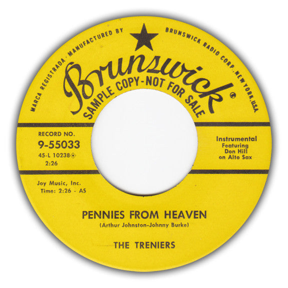 Treniers, The - Pennies From Heaven / Oo-La-La (7-inch Tweedehands) - Discords.nl