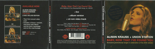 Alison Krauss & Union Station - Baby, Now That i've Found You (CD Tweedehands) - Discords.nl