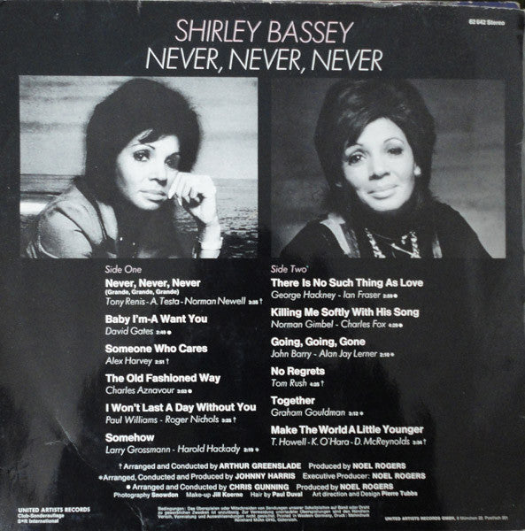 Shirley Bassey - Never, Never, Never (LP Tweedehands)