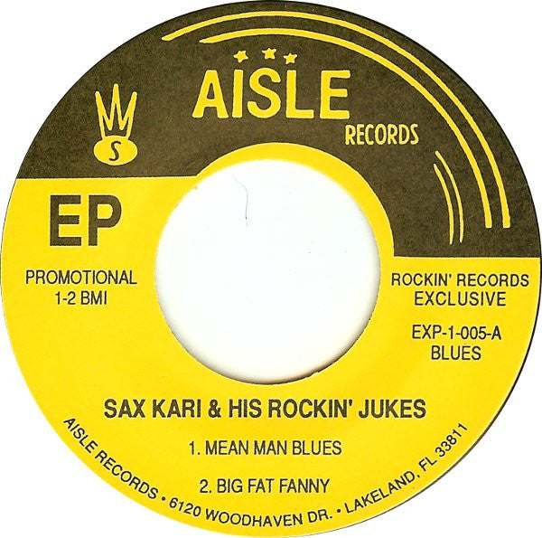 Various - Sun Ripe Promotions & Aisle Records Present... Tony & The Rockin' Orbits / Sax Kari (Plus A Seven Se (7-inch Tweedehands) - Discords.nl