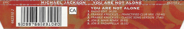 Michael Jackson - You Are Not Alone (CD Tweedehands) - Discords.nl