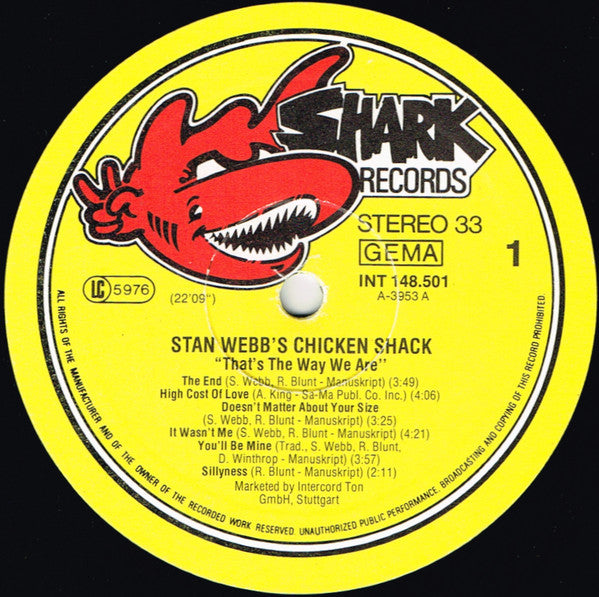 Stan Webb's Chicken Shack - That's The Way We Are (LP Tweedehands)