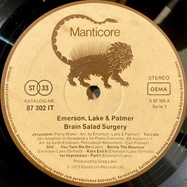Emerson, Lake & Palmer - Brain Salad Surgery (LP Tweedehands)