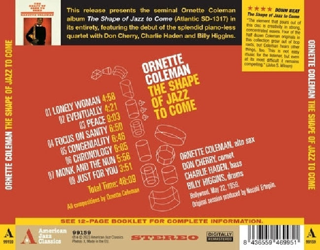 Ornette Coleman - Shape of jazz to come (CD)