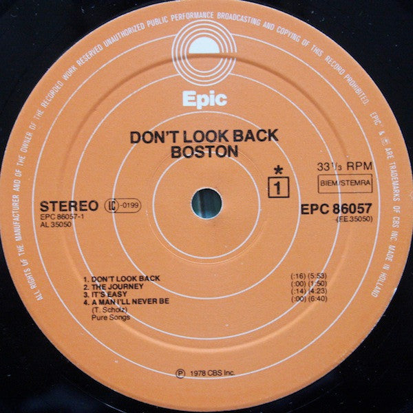 Boston - Don't Look Back (LP Tweedehands)