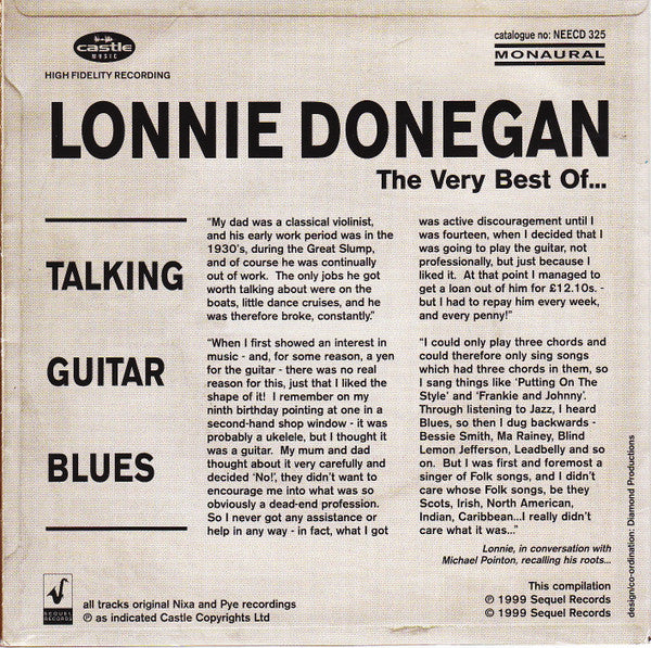 Lonnie Donegan - Talking Guitar Blues (The Very Best Of Lonnie Donegan) (CD)