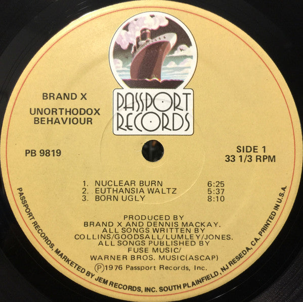 Brand X (3) - Unorthodox Behaviour (LP Tweedehands)