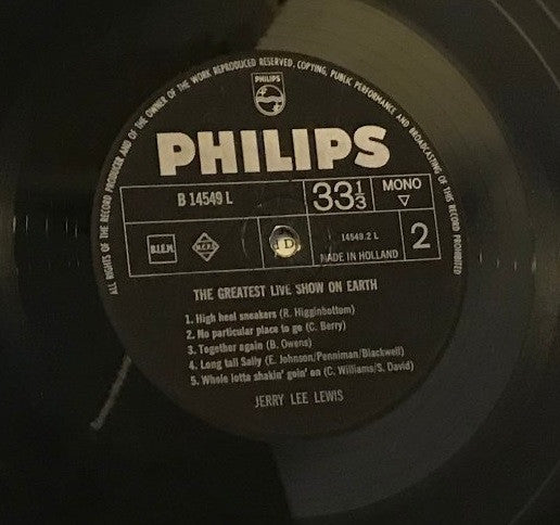 Jerry Lee Lewis - The Greatest Live Show On Earth (LP Tweedehands)