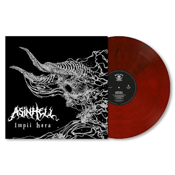 Asinhell - Impii hora -crimson red marbled vinyl- (LP) - Discords.nl