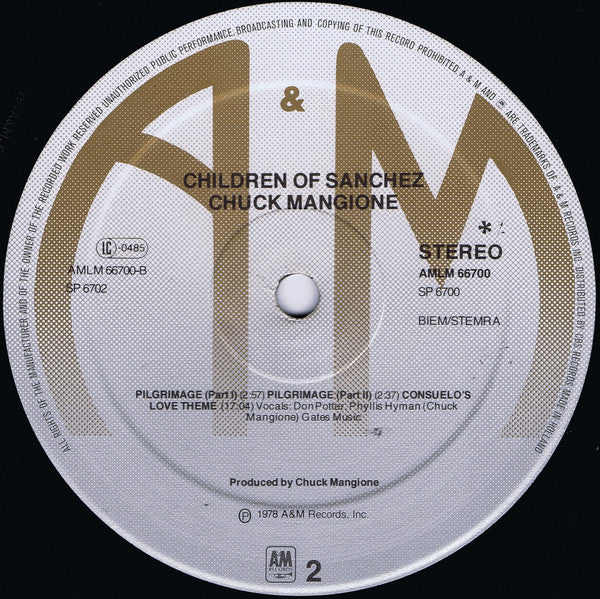 Chuck Mangione - Children Of Sanchez (LP Tweedehands)