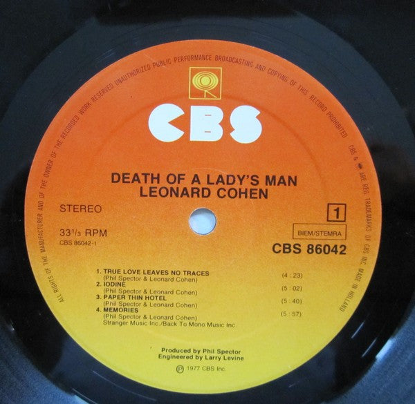 Leonard Cohen - Death Of A Ladies' Man (LP Tweedehands) - Discords.nl