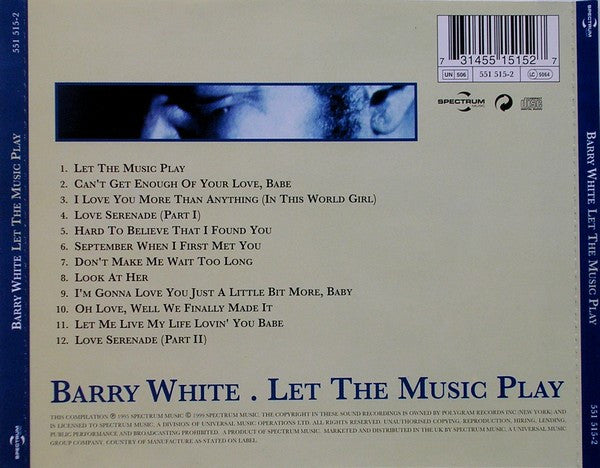 Barry White - Let The Music Play (CD)