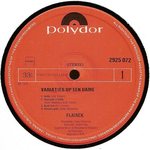 Flairck - Variaties Op Een Dame (LP Tweedehands)