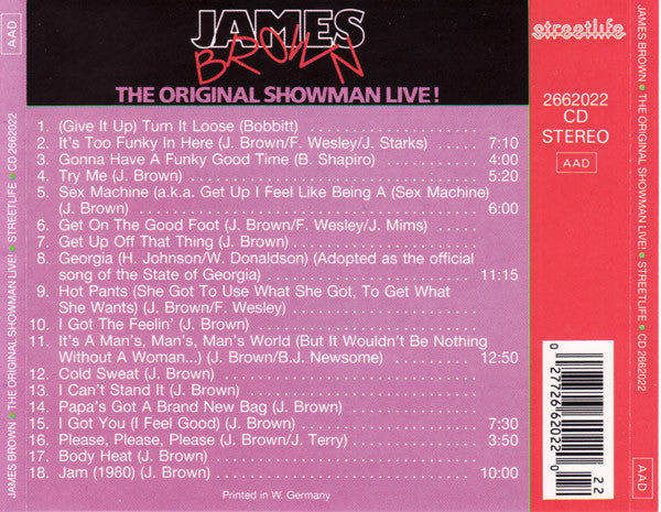 James Brown - The Original Showman Live! (CD)