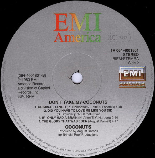 Coconuts, The - Don't Take My Coconuts (LP Tweedehands) - Discords.nl