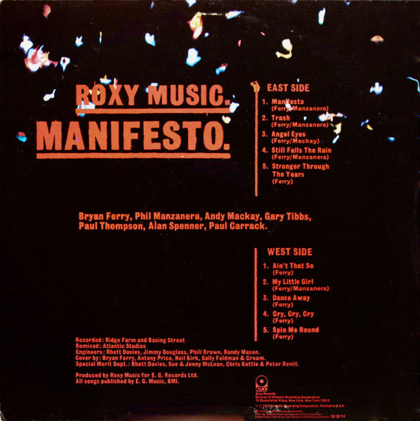 Roxy Music - Manifesto (LP Tweedehands)