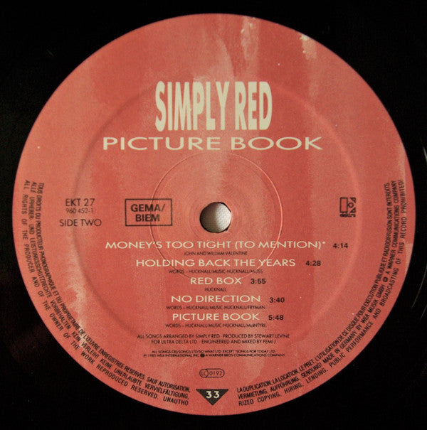 Simply Red - Picture Book (LP Tweedehands)