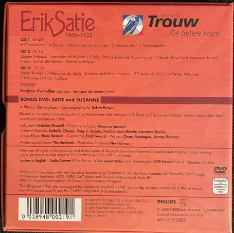 Erik Satie, Reinbert de Leeuw, Marianne Kweksilber - Piano Music Mélodies (CD Tweedehands) - Discords.nl