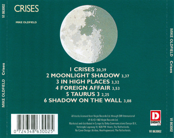 Mike Oldfield - Crises (CD Tweedehands)