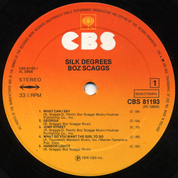 Boz Scaggs - Silk Degrees (LP Tweedehands) - Discords.nl