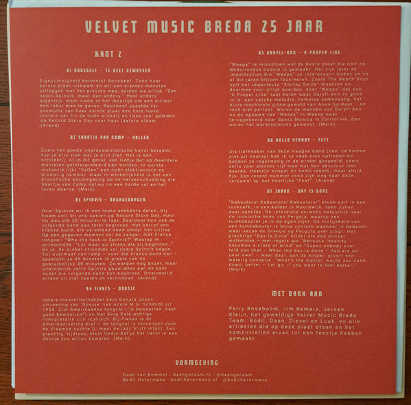 Various - Velvet Music Breda 25 Jaar (Green Recycled Vinyl LP) - Discords.nl