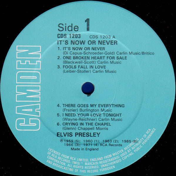 Elvis Presley - It's Now Or Never (LP Tweedehands)