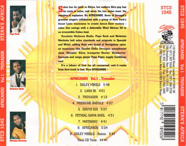 Africando - Vol. 1 - Trovador (CD) - Discords.nl