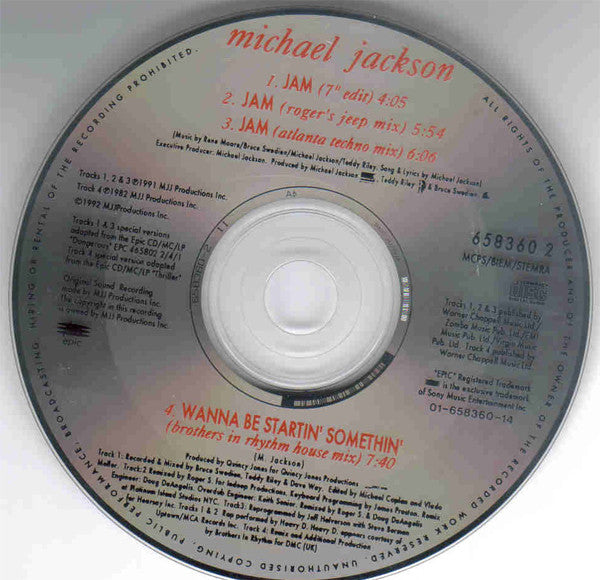 Michael Jackson - Jam (CD Tweedehands) - Discords.nl