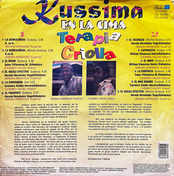 Kussima Con Hernán Hernández Y Casimiro Valdez - Kussima En La Cima - Terapia Criolla (LP Tweedehands)
