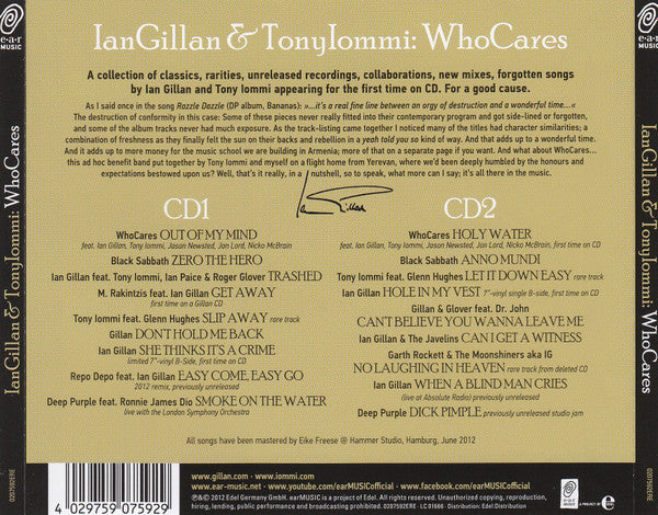 Ian Gillan & Tony Iommi - WhoCares (CD)