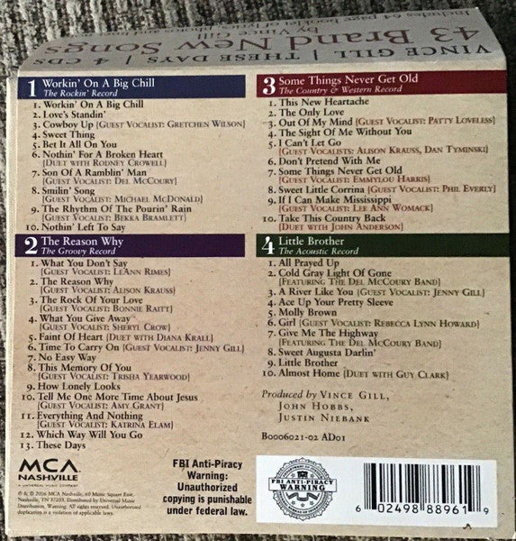 Vince Gill - These Days (CD Tweedehands) - Discords.nl