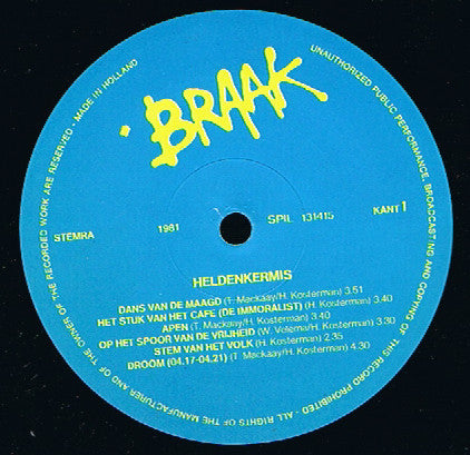 Braak - Heldenkermis (LP Tweedehands)