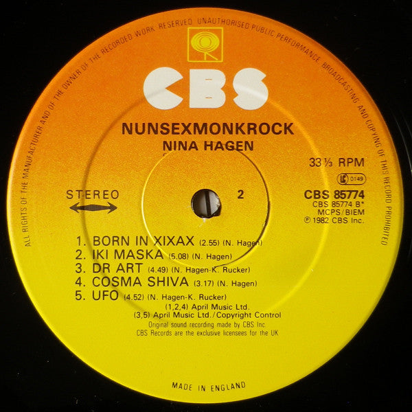 Nina Hagen - Nunsexmonkrock (LP Tweedehands)