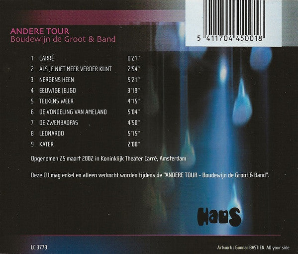 Boudewijn de Groot & Band - Andere Tour (CD Tweedehands) - Discords.nl