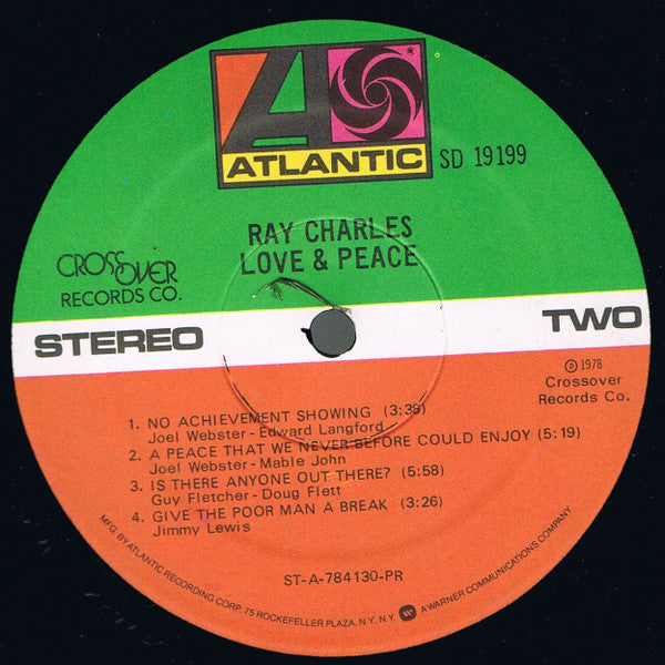 Ray Charles - Love & Peace (LP Tweedehands) - Discords.nl